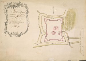 Plano de la fortaleza Anke